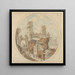 Viaggiatori tra le rovine romane - Pieter Stevens — quadro incorniciato alla parete