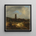 Vista di Egmond aan Zee - Jacob van Ruisdael — quadro incorniciato alla parete