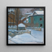 Vista di Mosca sotto la neve - Elizaveta Sergeevna Kruglikova — quadro incorniciato alla parete