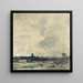 Vista di Neuss - Andreas Achenbach — quadro incorniciato alla parete