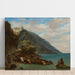Riproduzione del dipinto Vista di Tangeri dalla riva del mare - Eugène Delacroix