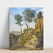 Riproduzione del dipinto Vista di Volterra - Jean-Baptiste Camille Corot