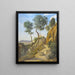 Riproduzione del dipinto Vista di Volterra - Jean-Baptiste Camille Corot