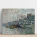Riproduzione del dipinto Vista della Prins Hendrikkade e del Kromme Waal ad Amsterdam - Claude Monet