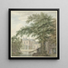 Vista della casa di Lussemburgo a Maarssen sul Vecht - Hermanus Petrus Schouten — quadro incorniciato alla parete