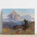 Riproduzione del dipinto Vista del monte Sassolungo - Edward Theodore Compton