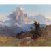 Riproduzione del dipinto Vista del monte Sassolungo - Edward Theodore Compton