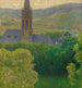 Vista sulla chiesa parrocchiale di Heiligenstadt San Michele - Carl Moll — vista dell’opera