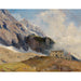 Riproduzione del dipinto Vista sulla Hütte di Mainz, Hohen Tauern con il Großen Wiesbachhorn sullo sfondo - Marie Egner
