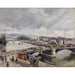 Riproduzione del dipinto Vista sul grande ponte, Rouen, Pioggia - Camille Pissarro