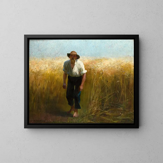 mietitore - Wacław Szymanowski — quadro incorniciato alla parete