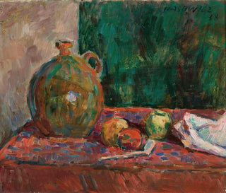Natura morta rossa e verde - Wacław Wśowicz — vista dell’opera