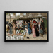 Un marché aux fleurs à La Madeleine, Paris - Władysław Bakałowicz — quadro incorniciato alla parete