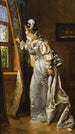 Elegante alla finestra - Władysław Bakałowicz — vista dell’opera