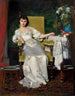 Una donna con rosa - Władysław Czachórski — vista dell’opera