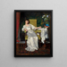 Una donna con rosa - Władysław Czachórski — quadro incorniciato alla parete