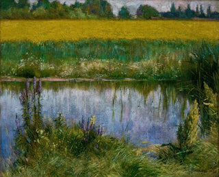 Campo di lupini - Władysław Podkowiński — vista dell’opera