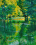 Lago in un parco - Władysław Podkowiński — vista dell’opera