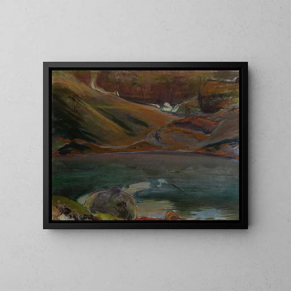 Étang noir - Władysław Ślewiński — quadro incorniciato alla parete
