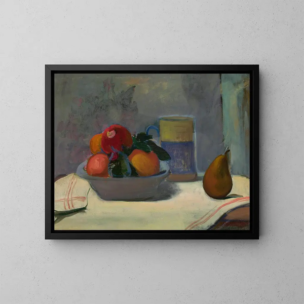 Compote aux quatre pommes - Władysław Ślewiński — quadro incorniciato alla parete