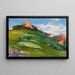 Paesaggio con vette di montagna rosa - Władysław Ślewiński — quadro incorniciato alla parete