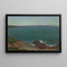 Paesaggio marino con una piccola barca - Władysław Ślewiński — quadro incorniciato alla parete