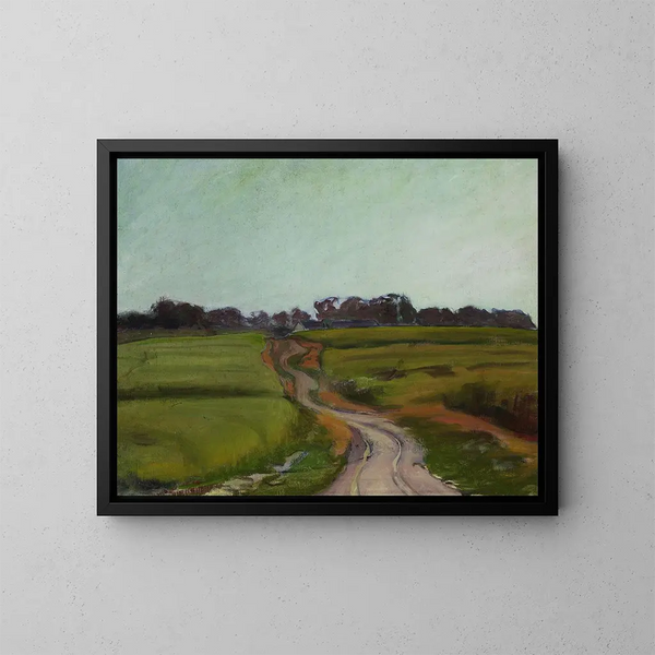 Strada tra i campi - Władysław Ślewiński — quadro incorniciato alla parete