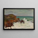 Onde in una baia rocciosa - Władysław Ślewiński — quadro incorniciato alla parete