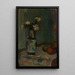 Roses bianche in un vaso - Władysław Ślewiński — quadro incorniciato alla parete
