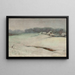 Paesaggio invernale con casette - Władysław Ślewiński — quadro incorniciato alla parete