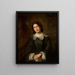 Ritratto della sorella dell'artista Lucyna Uszczkiewicz - Władysław Łuszczkiewicz — quadro incorniciato alla parete