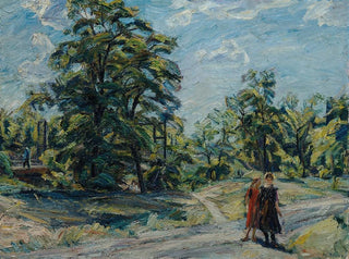 Paesaggio boscoso - Waldemar Rösler — vista dell’opera