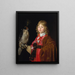 Ritratto di un ragazzo con un falco - Wallerant Vaillant — quadro incorniciato alla parete