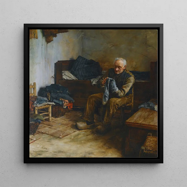 Quadro Un contadino fiammingo - Walter Langley | Stampa d'arte