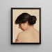 Donna con capelli raccolti - Walter Blackman — quadro incorniciato alla parete