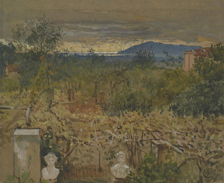 Walter Crane - Garden with ruins.webp