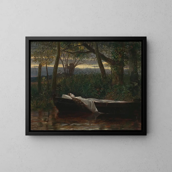 La Dame de Shalott - Walter Crane — quadro incorniciato alla parete