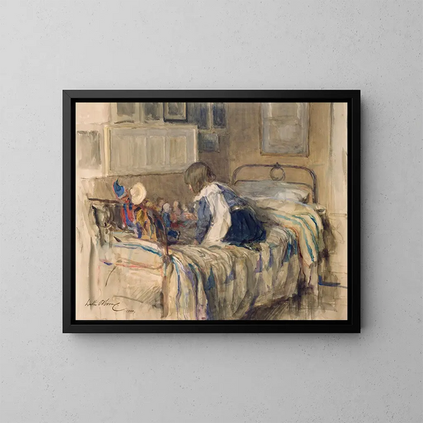 L'École des poupées - Walter Frederick Osborne — quadro incorniciato alla parete