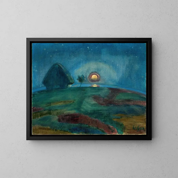 Lever de lune sur Hiddensoe - Walter Gramatt — quadro incorniciato alla parete