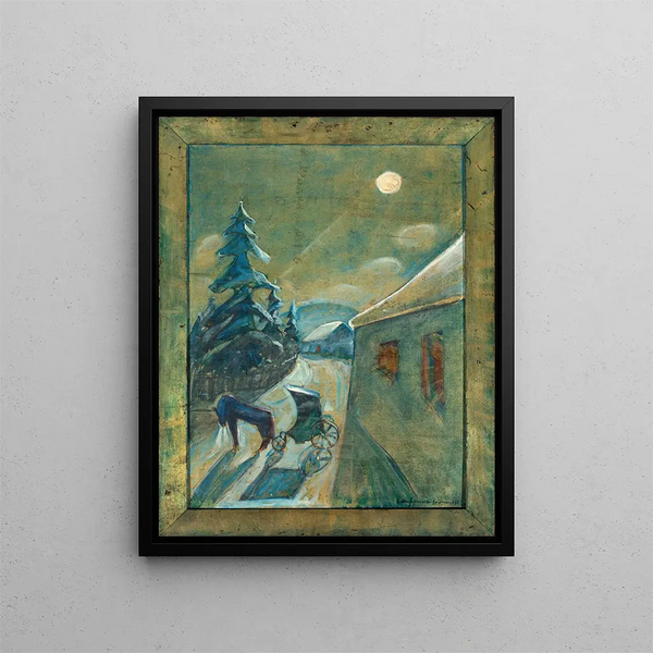 Walter Gramatt - Mondlandschaft mit Pferd.webp
