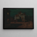 Le Leone nero Chelsea la notte - Walter Greaves — quadro incorniciato alla parete