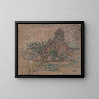 In un villaggio francese - Walter Griffin — quadro incorniciato alla parete
