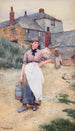 Jeune fille d'un village de Cornouailles - Walter Langley — vista dell’opera