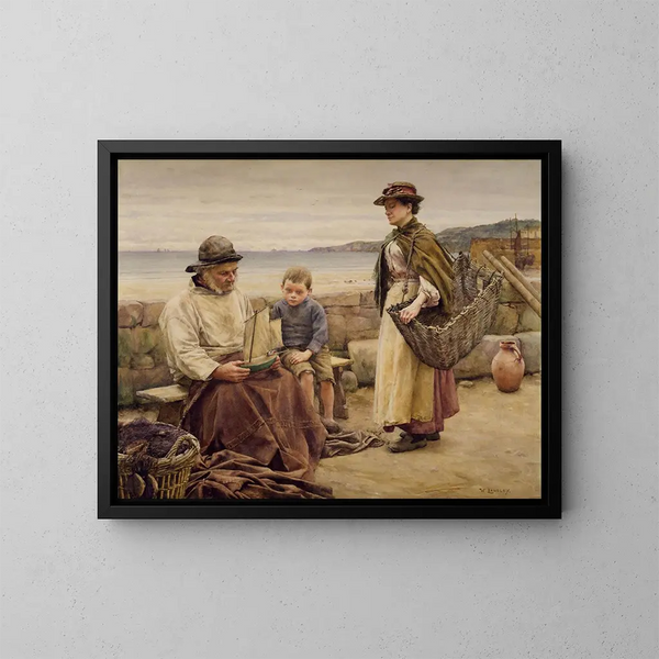 Opinione dell'esperto - Walter Langley — quadro incorniciato alla parete