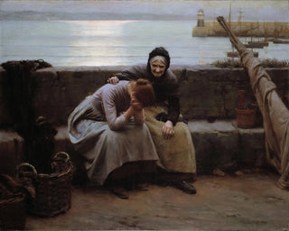 Mai mai del mattino non è trascorso fino alla sera senza che un cuore non si spezzasse - Walter Langley — vista dell’opera
