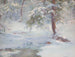 Un idillio invernale - Walter Launt Palmer — vista dell’opera