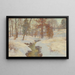 Querce in Neve d'Inverno a Novembre - Walter Launt Palmer — quadro incorniciato alla parete