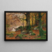 Paesaggio forestale autunnale - Walter Moras — quadro incorniciato alla parete