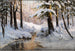 Paesaggio di foresta innevata - Walter Moras — vista dell’opera