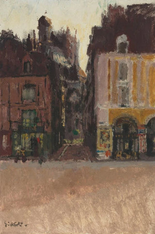Walter Richard Sickert - La Rue Notre Dame and the Quai Duquesne Dieppe.webp